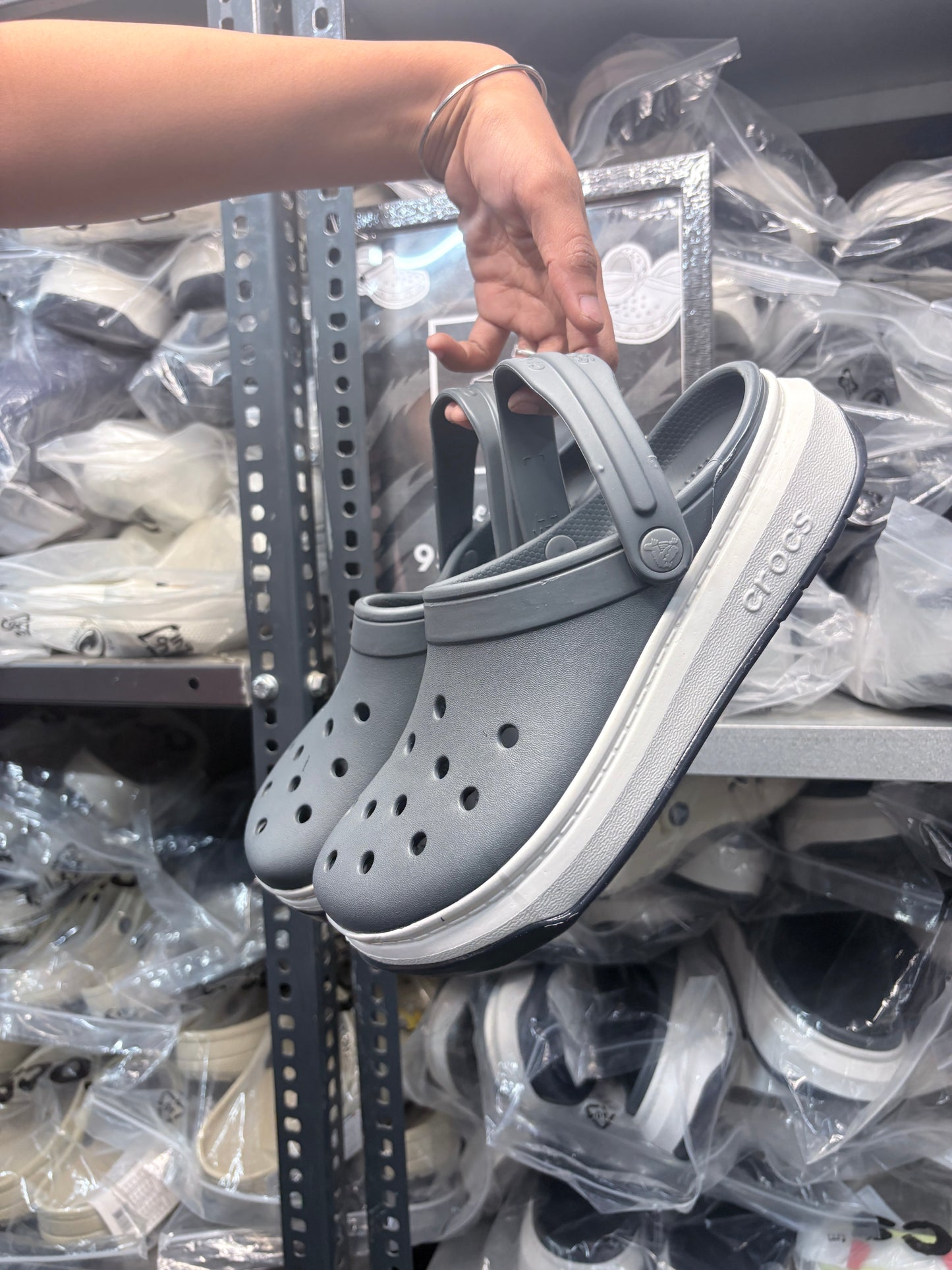 Crocband Full Force Clogs (Grey)