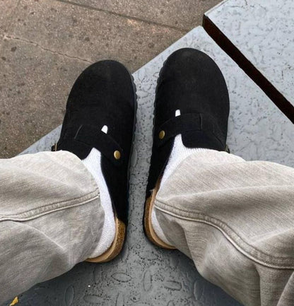 BIRKENSTOCK BOSTON Men’s (Black Suede)