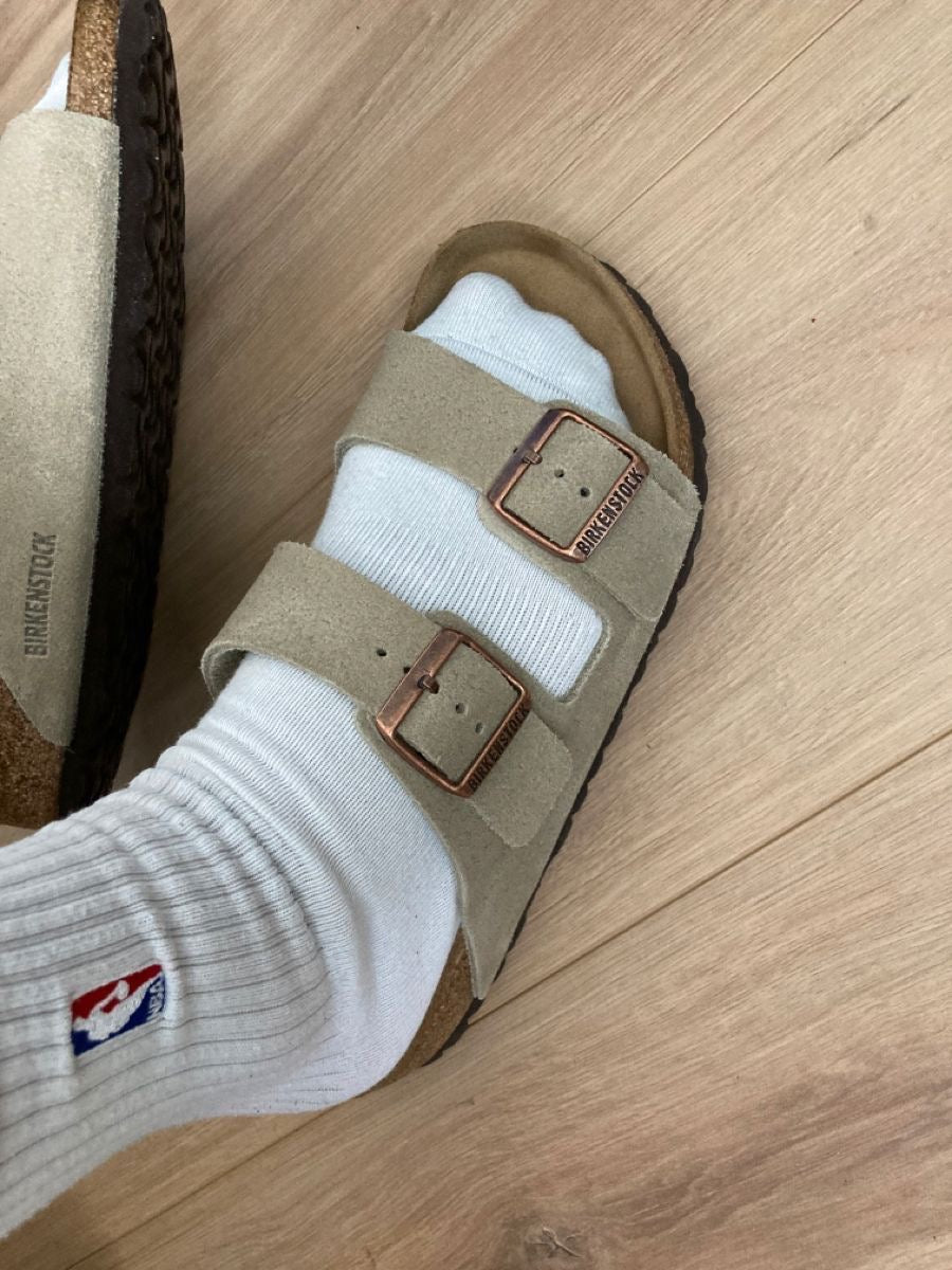 BIRKENSTOCK Arizona Slides for Men’s (Stone / Light Sage)