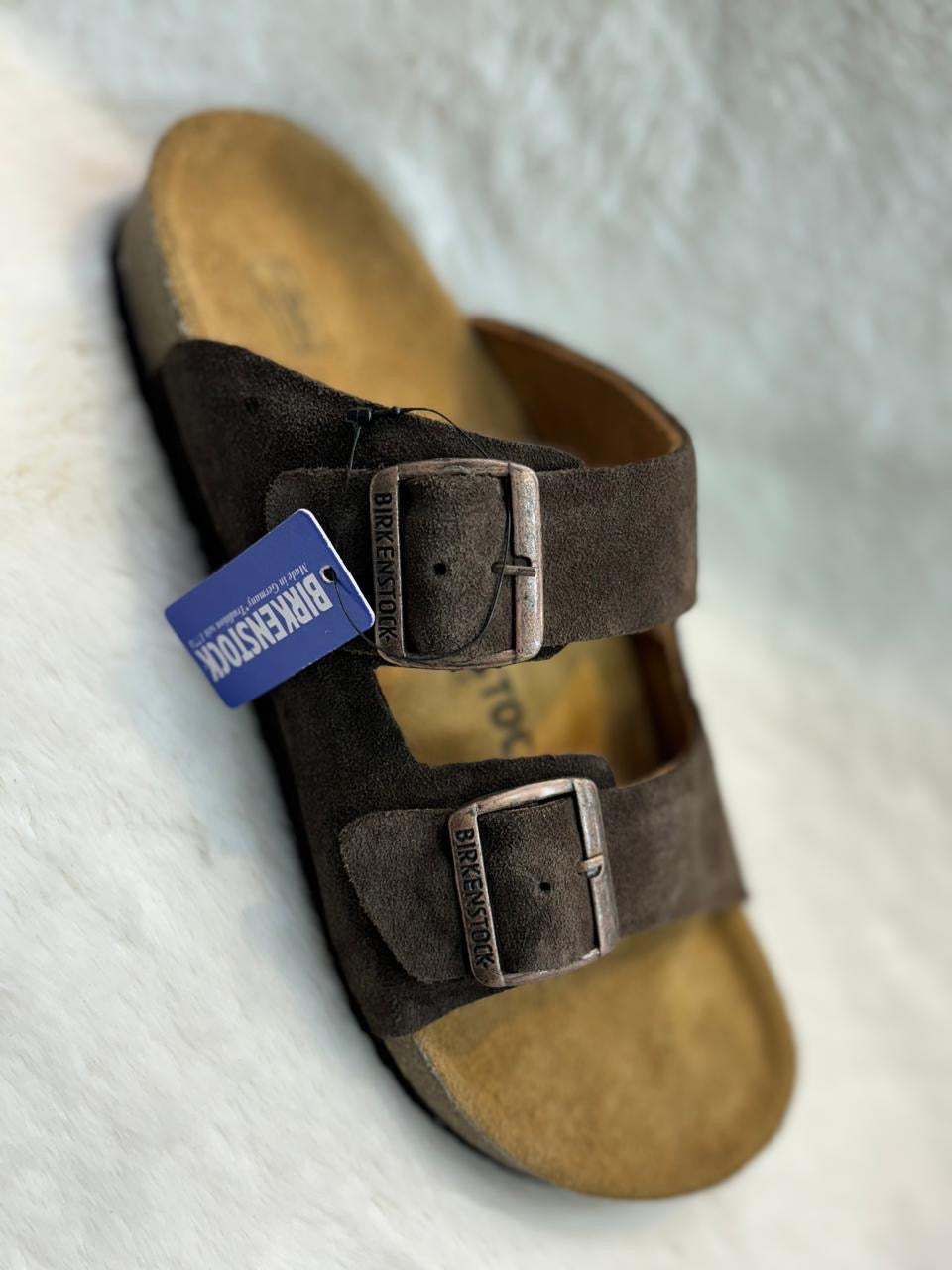 BIRKENSTOCK Arizona Slides for Men’s (Mocha Brown Suede)