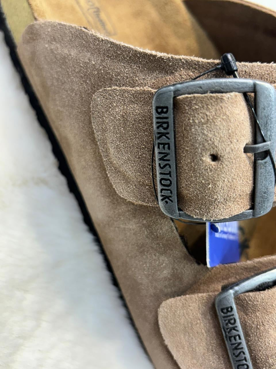 BIRKENSTOCK Arizona Slides for Men’s (Tan Suede)