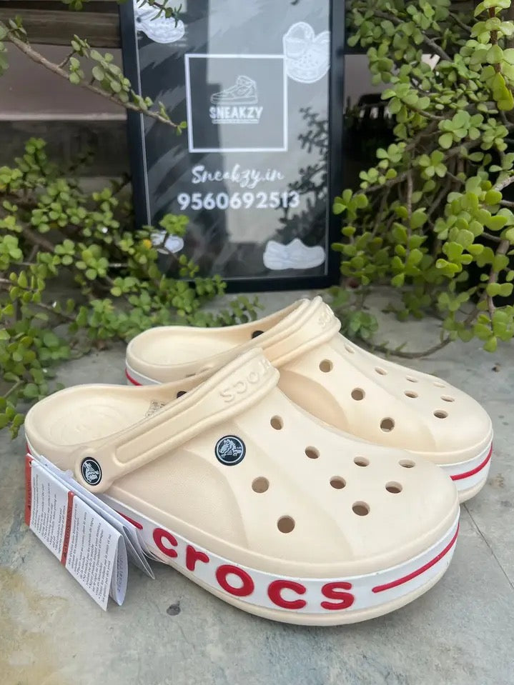 Bayaband clogs (Cream/Red)
