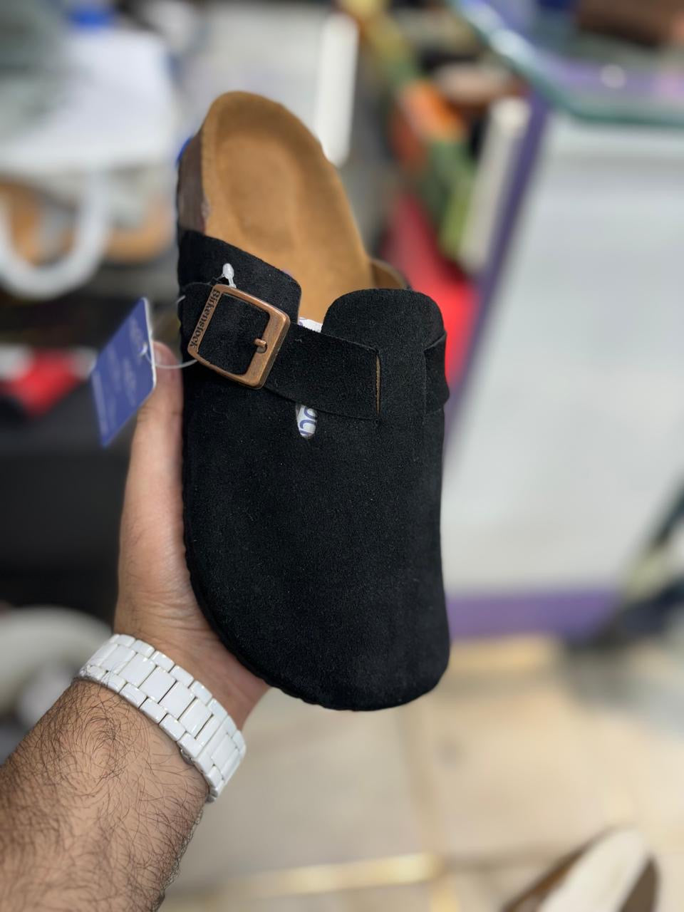BIRKENSTOCK BOSTON Men’s (Black Suede)