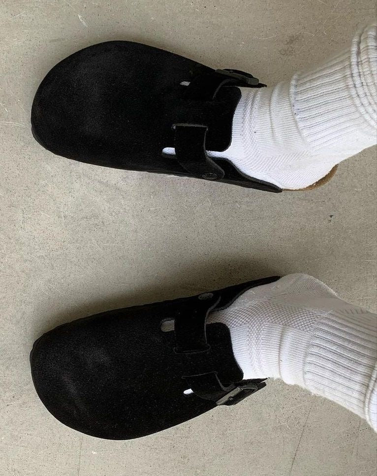 BIRKENSTOCK BOSTON Men’s (Black Suede)