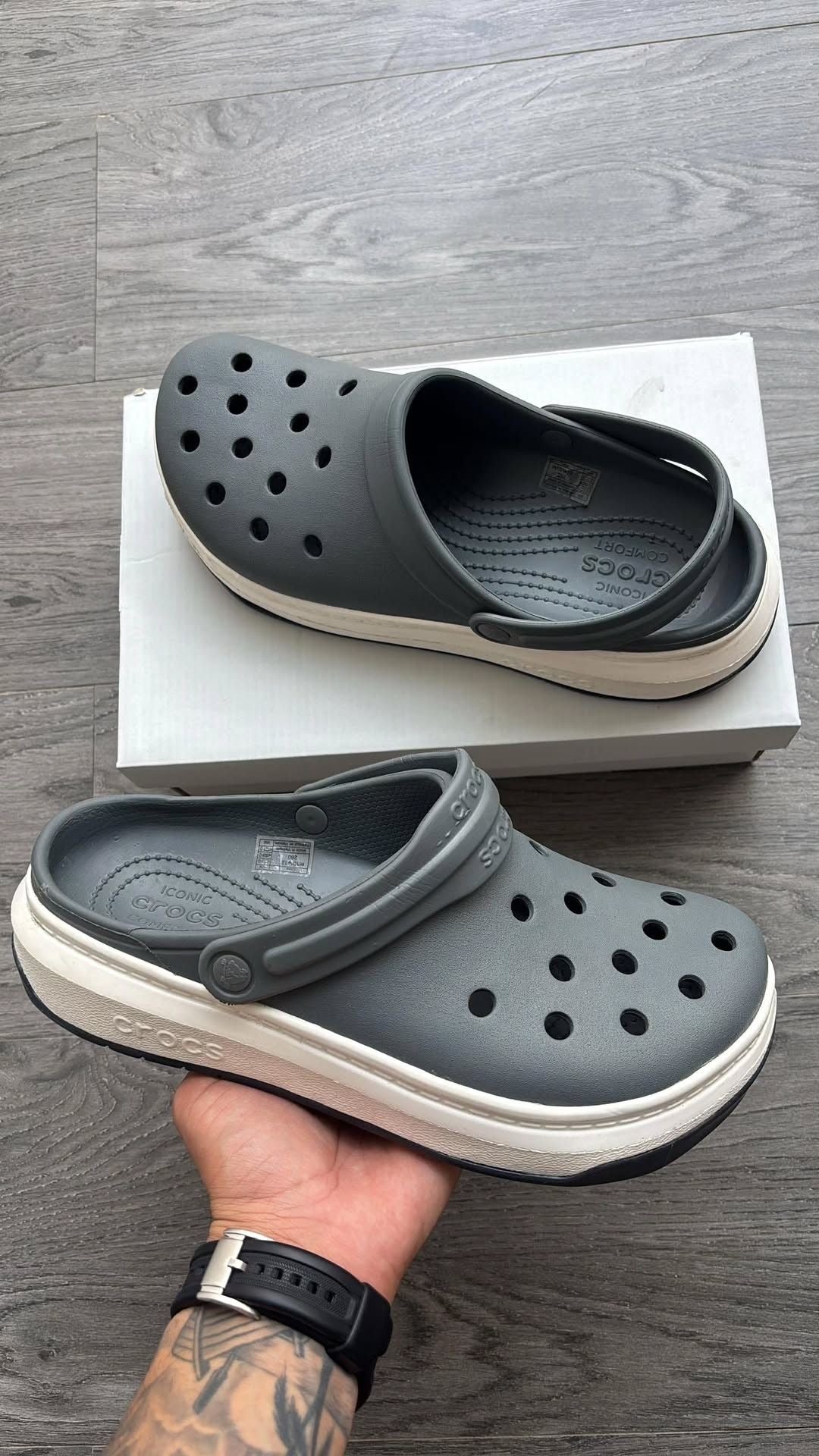 Crocband Full Force Clogs (Grey)