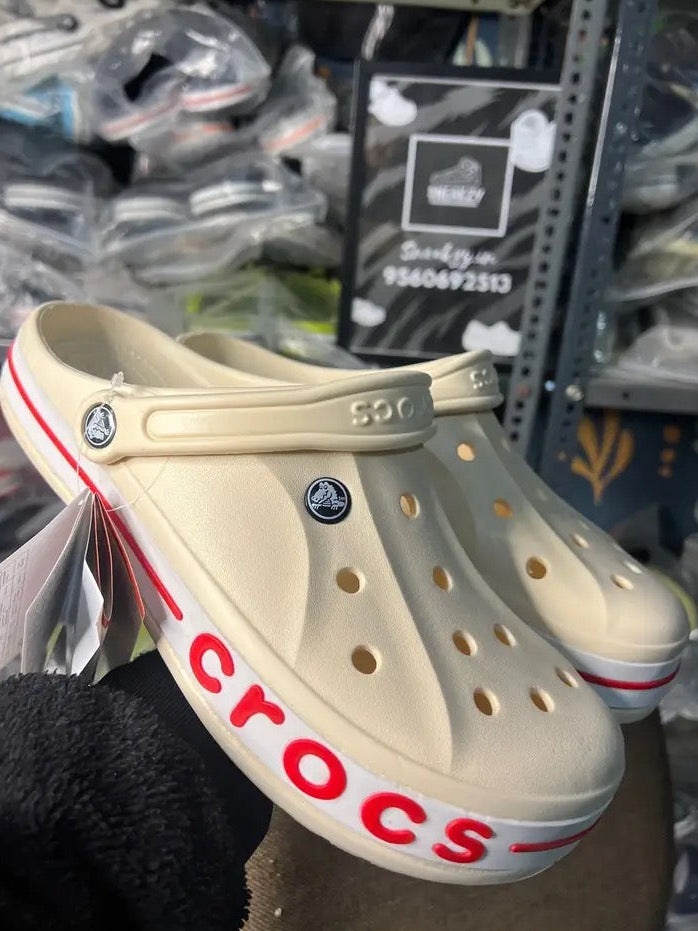 Bayaband clogs (Cream/Red)