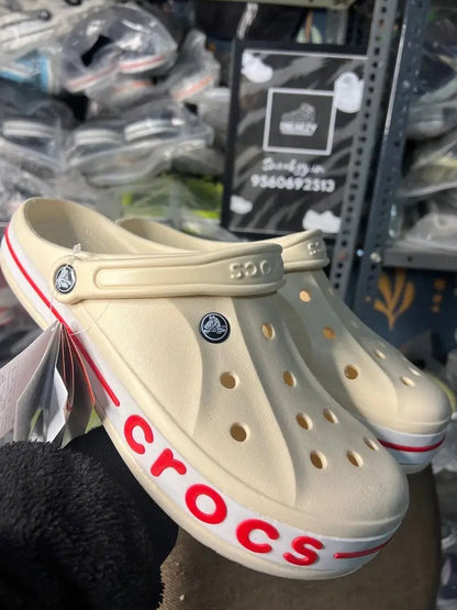 Bayaband clogs (Cream/Red)