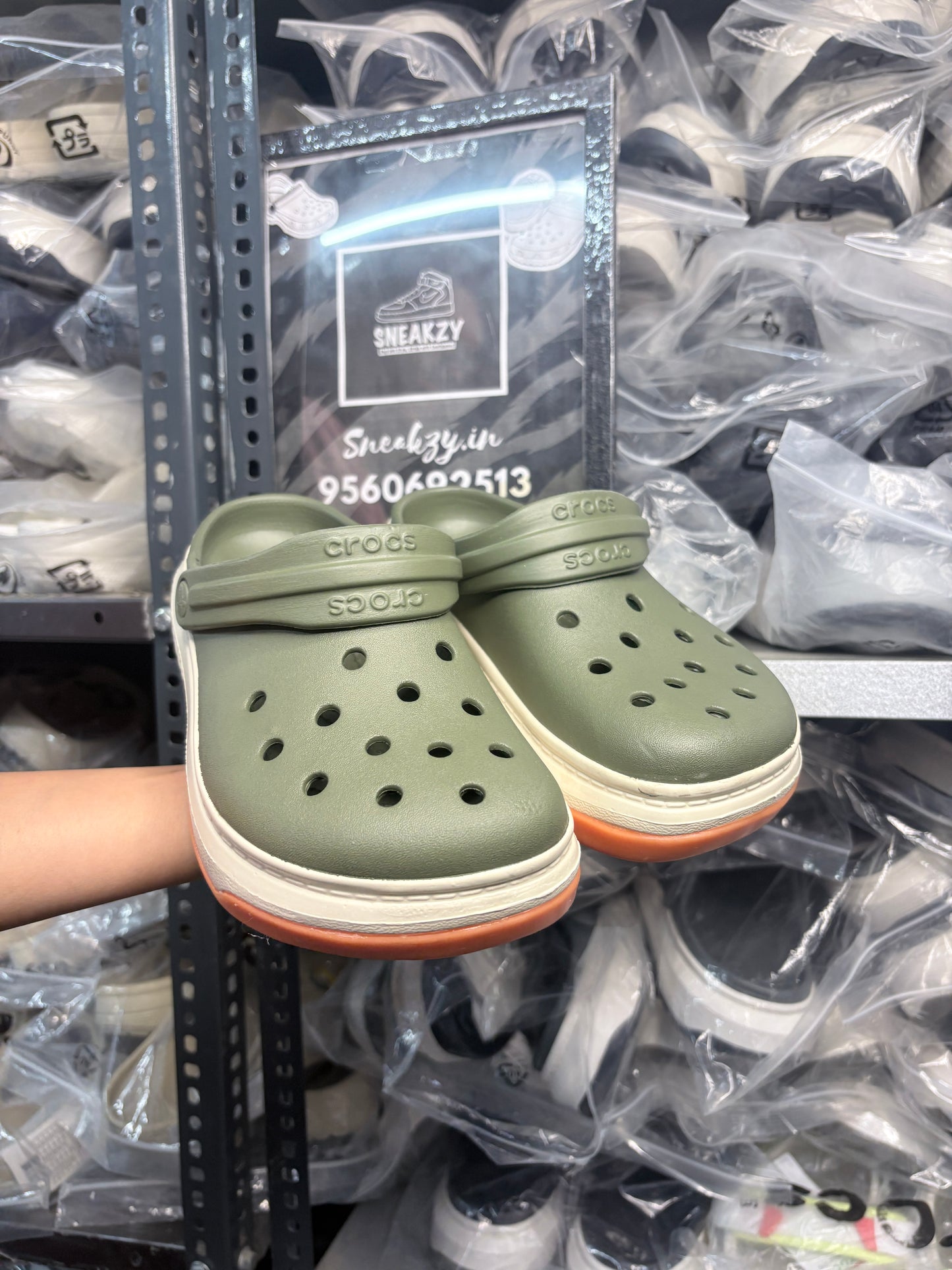 Crocband Full Force Clogs (Army Green)