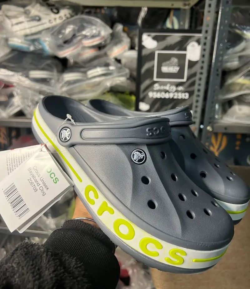 Bayaband clogs (grey/Lime)